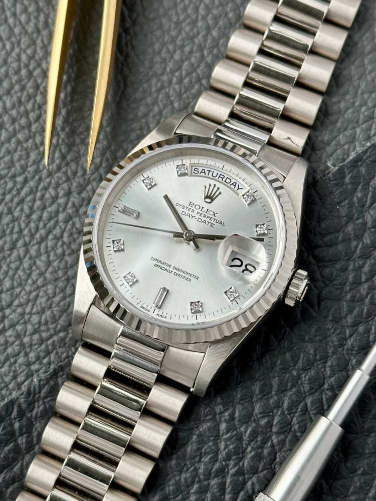 Image for Rolex Day-Date 18239 Silver 1995 