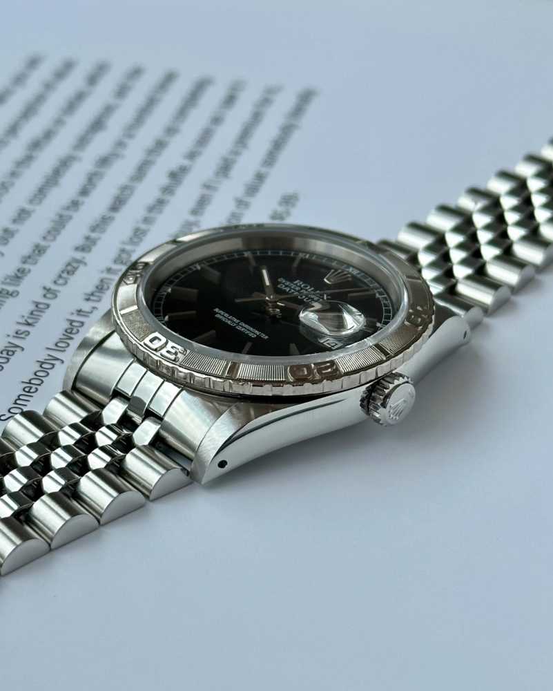 Image for Rolex Datejust 16264 Black 1990 with original box and papers