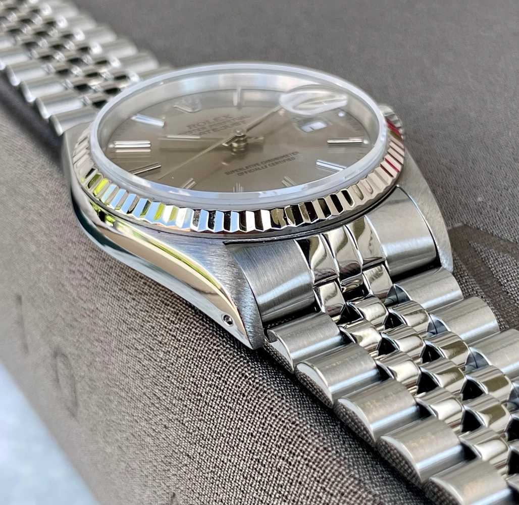 Detail image for Rolex Datejust 16234 Grey 1990 with original box