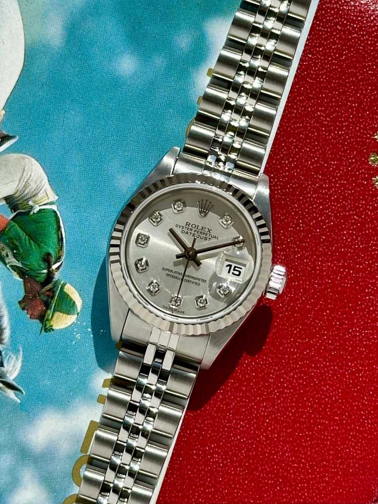 Featured image for Rolex Lady-Datejust "Diamond" 79174 Silver 2000 with original box and papers