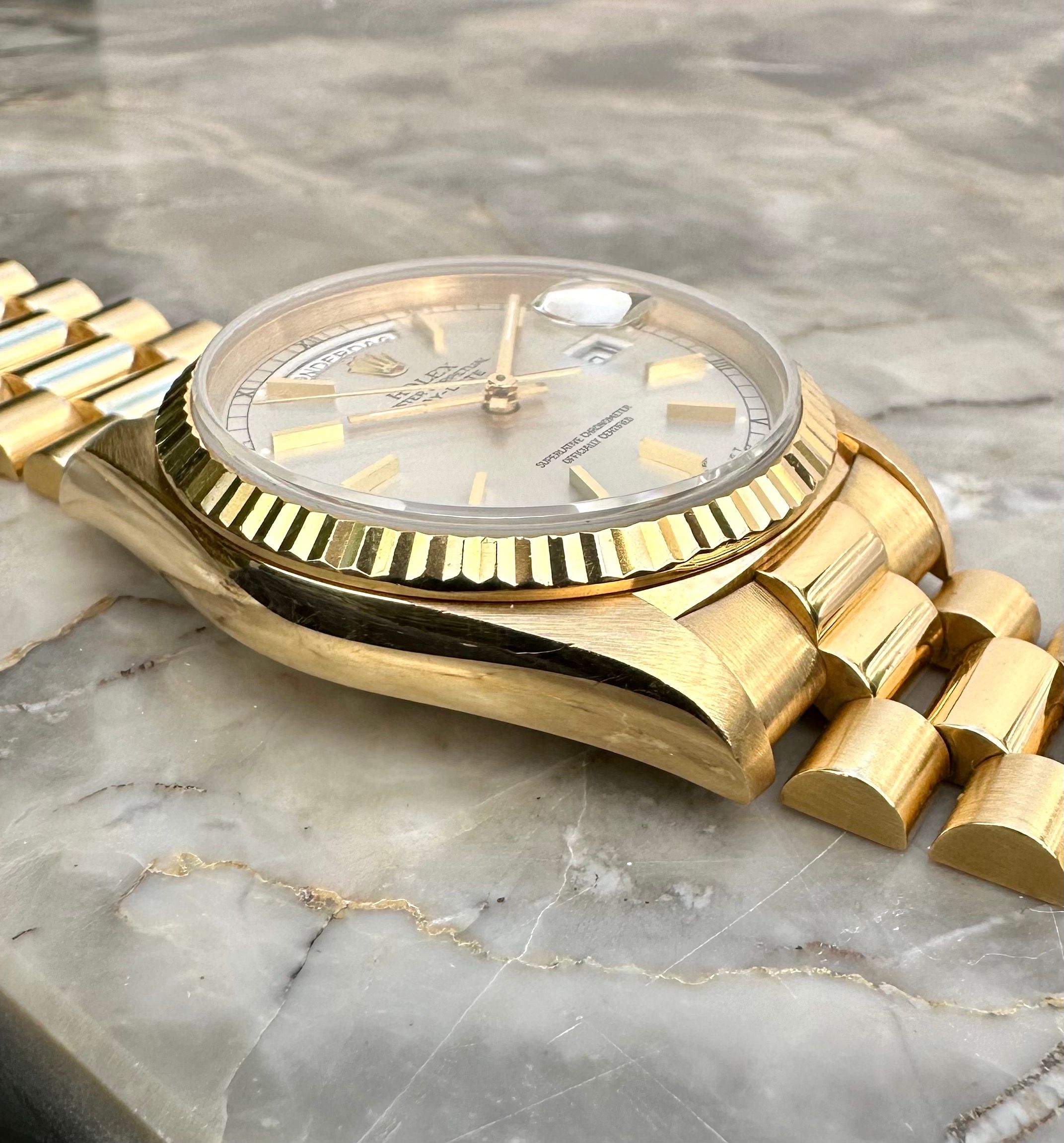 Rolex Day-Date 18238 Silver 1989