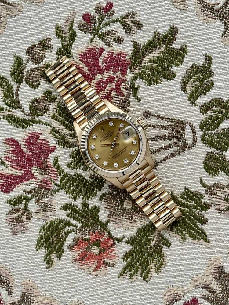 Image for Rolex Lady-Datejust "Diamond" 69178G Gold 1993 with original box and papers 2
