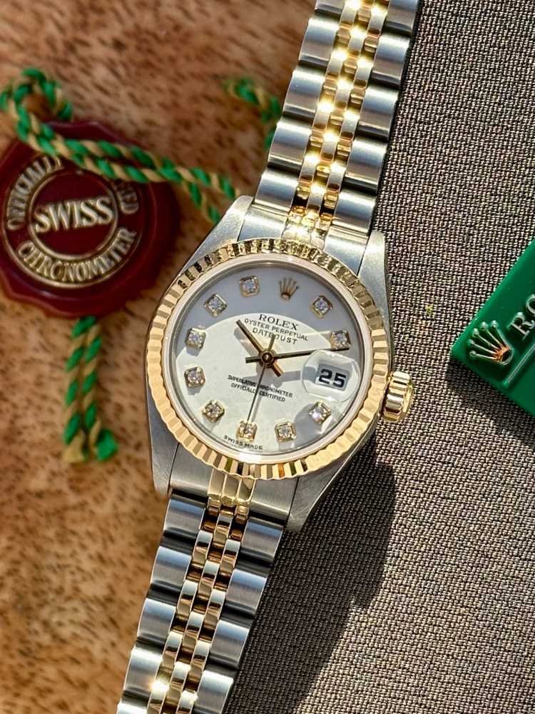 Featured image for Rolex Lady-Datejust "Diamond" 79173G White 2002 with original box and papers