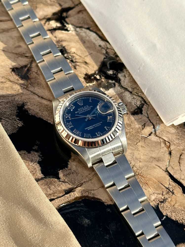 Image for Rolex Lady Datejust "Roman" 79174 Blue 2005 with original box and papers