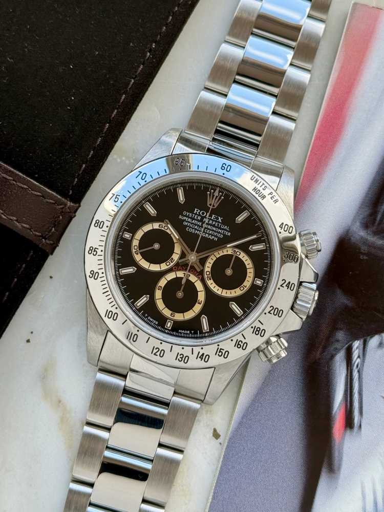 Featured image for Rolex Daytona "Patrizzi" 16520 Black 1996 with original box and papers