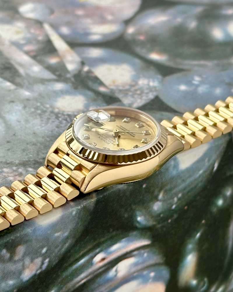 Image for Rolex Lady-Datejust "Diamond" 69178 Gold 1995 with original box and papers 2