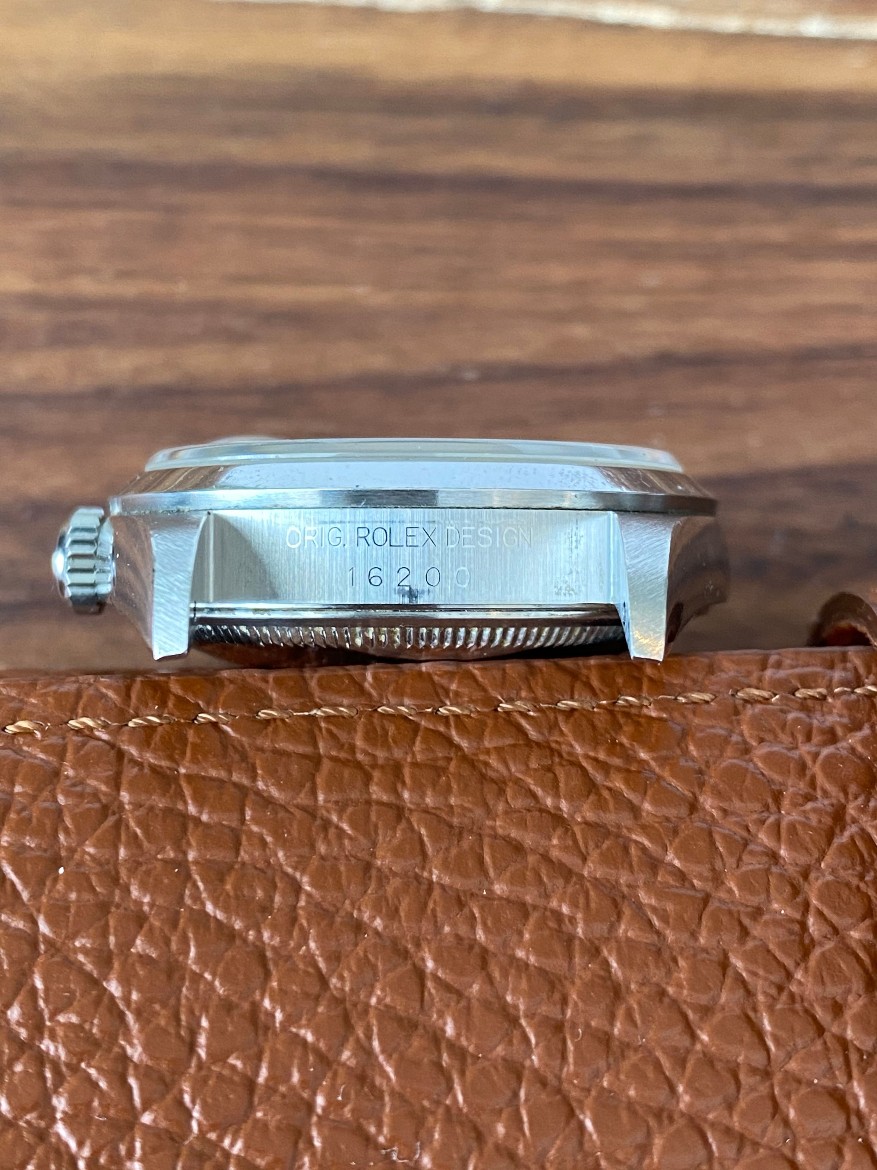 Rolex Datejust 16200 Grey 2000 with original box and papers