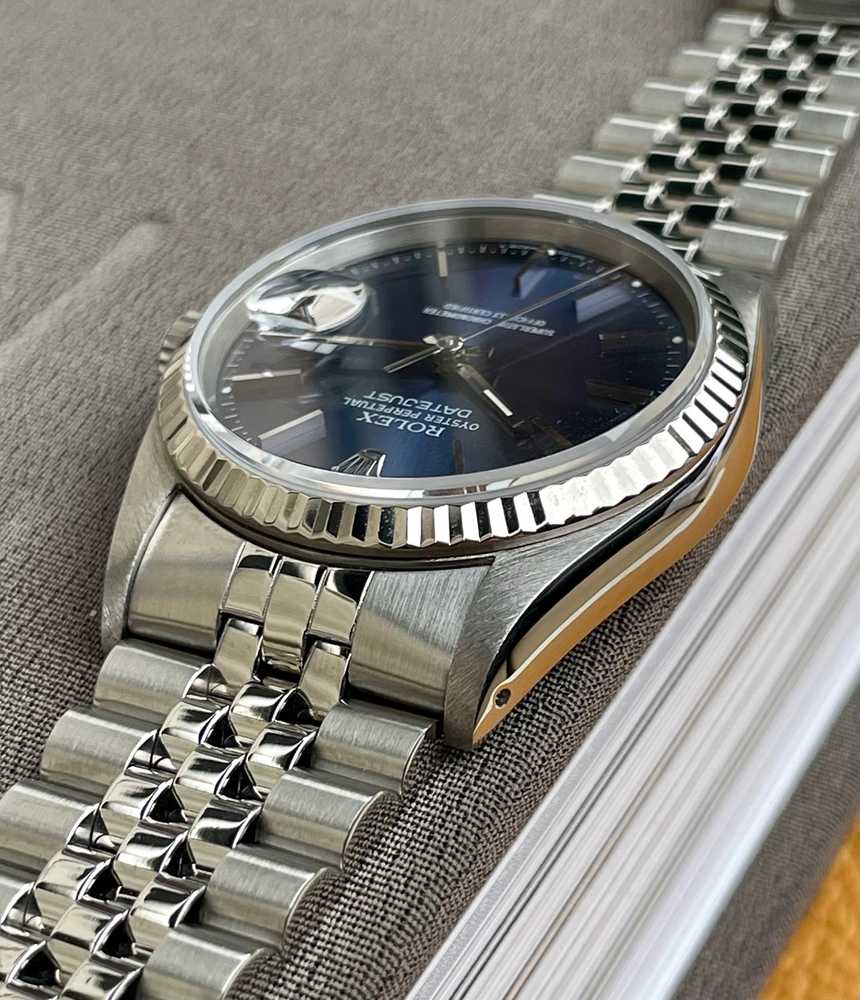 Image for Rolex Datejust 16234 Blue 1990 with original box 2