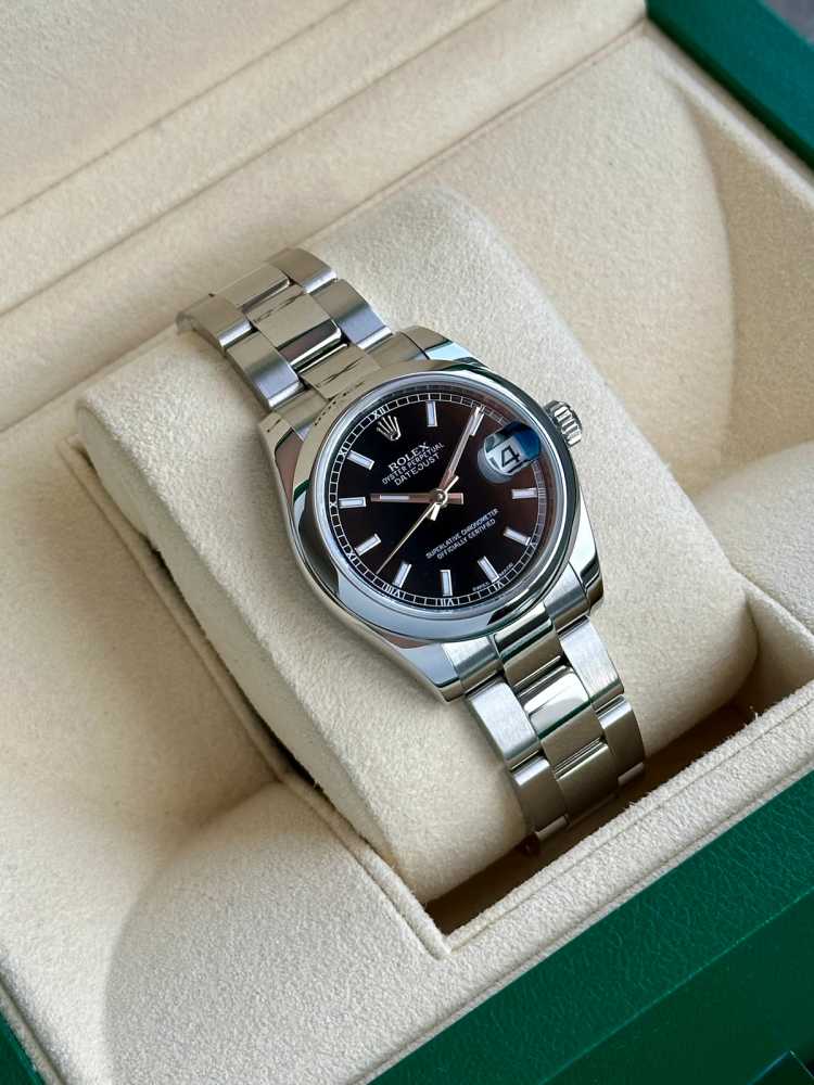 Image for Rolex Datejust Midsize 178240 Black 2018 with original box and papers