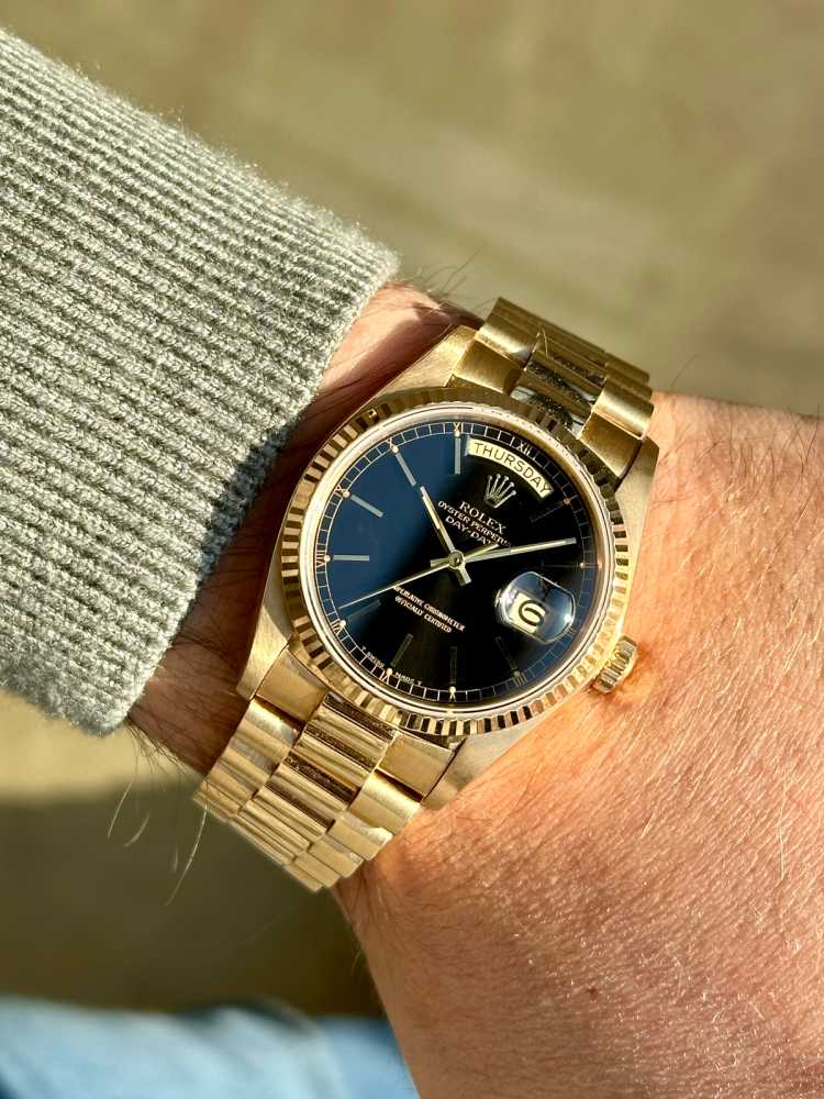 Wrist image for Rolex Day-Date 18038 Black 1979 