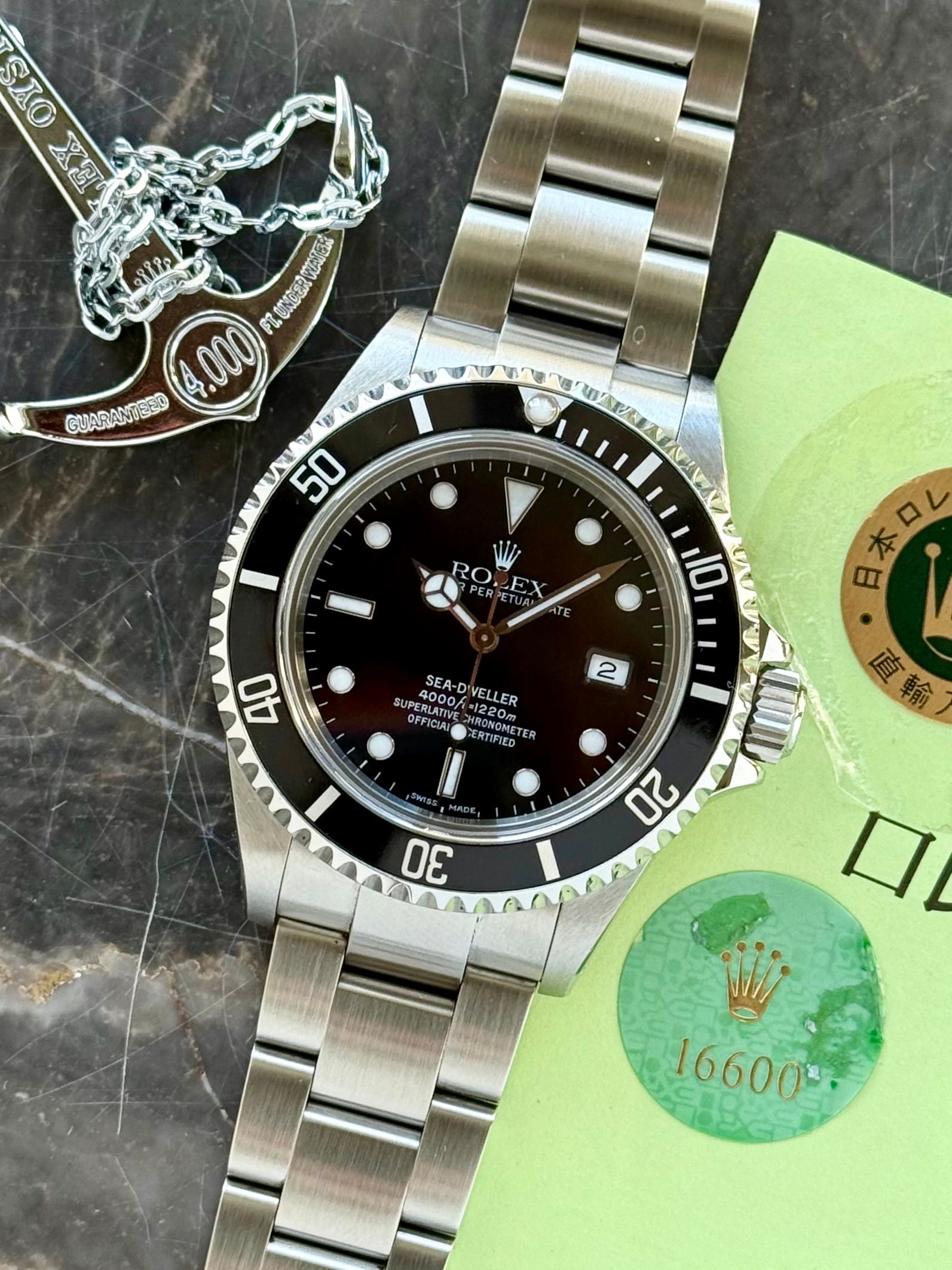 Rolex Sea-Dweller 16600 Black 1999 with original box and papers 3