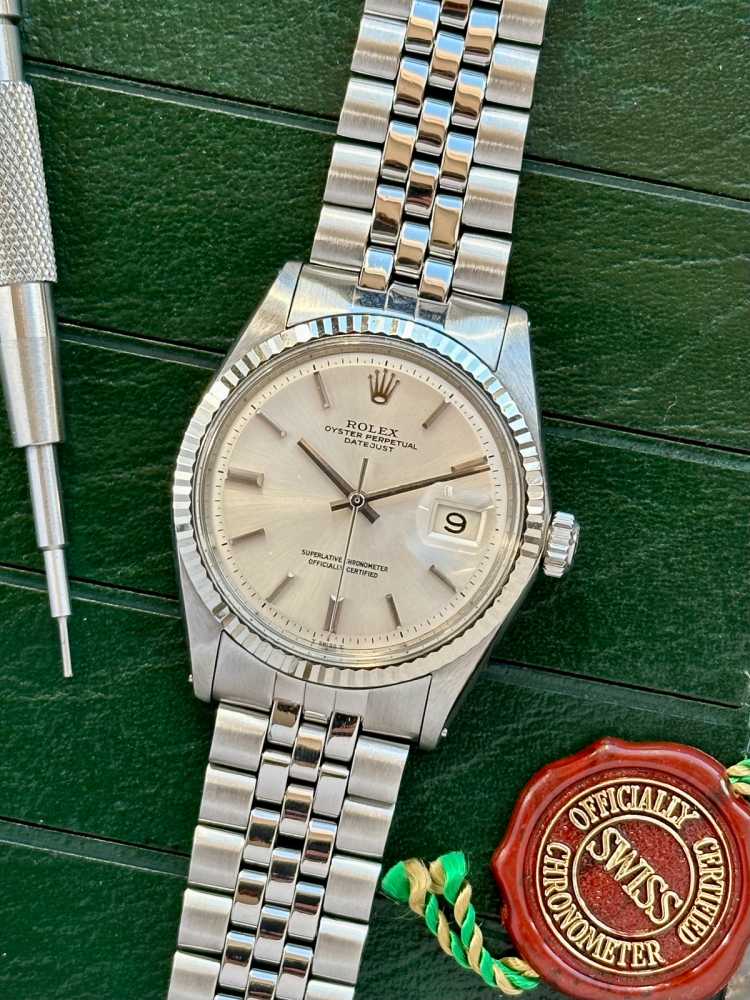 Featured image for Rolex Datejust "No-Lume" 1601 Silver 1970 