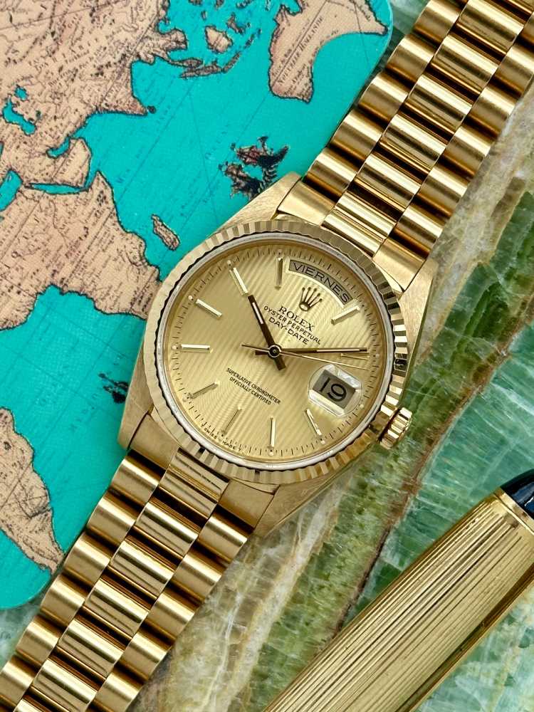 Image for Rolex Day-Date "Tapestry" 18238 Gold 1990 