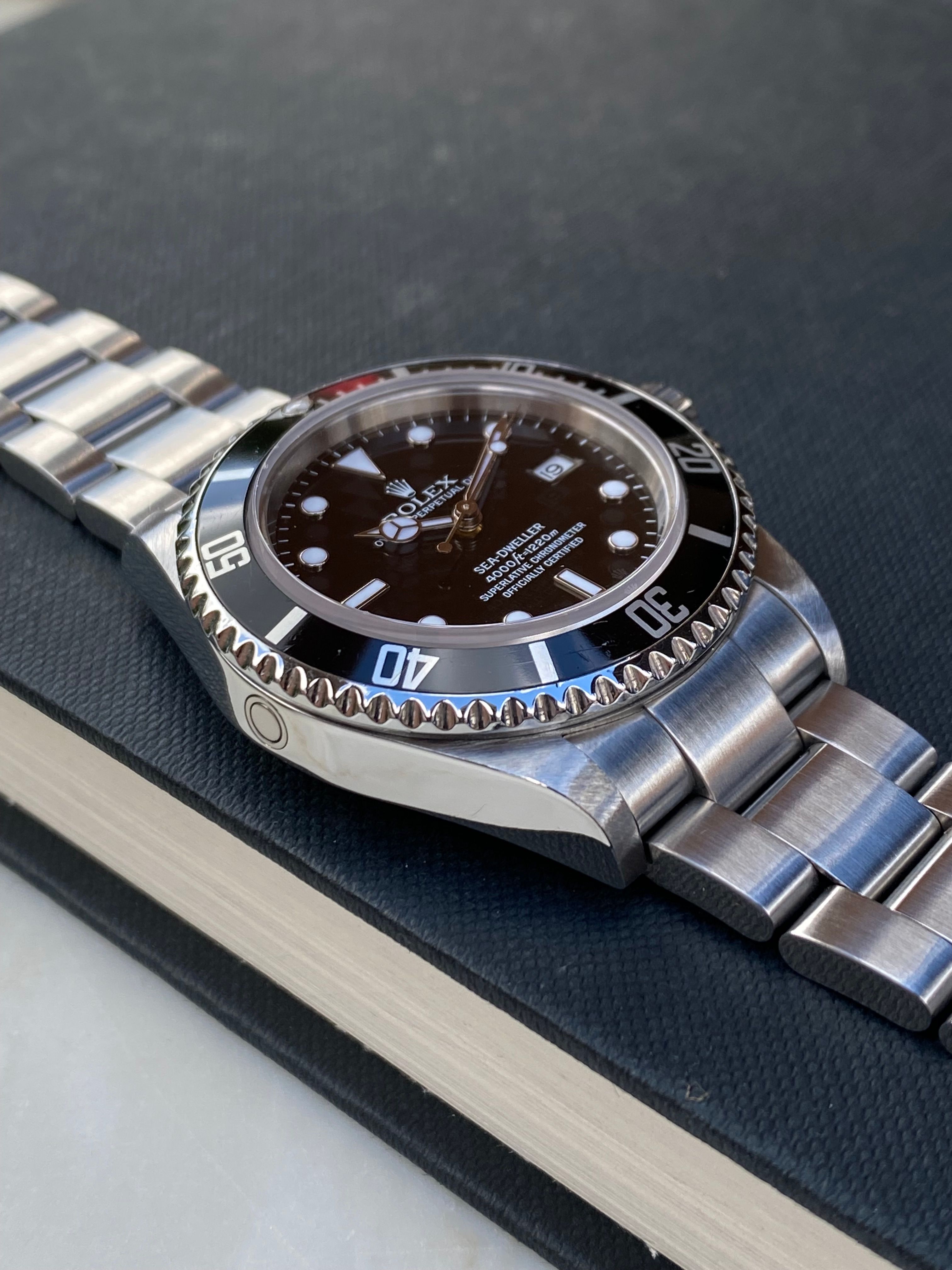 Rolex Sea-Dweller 16600T Black 2005 with original box and papers