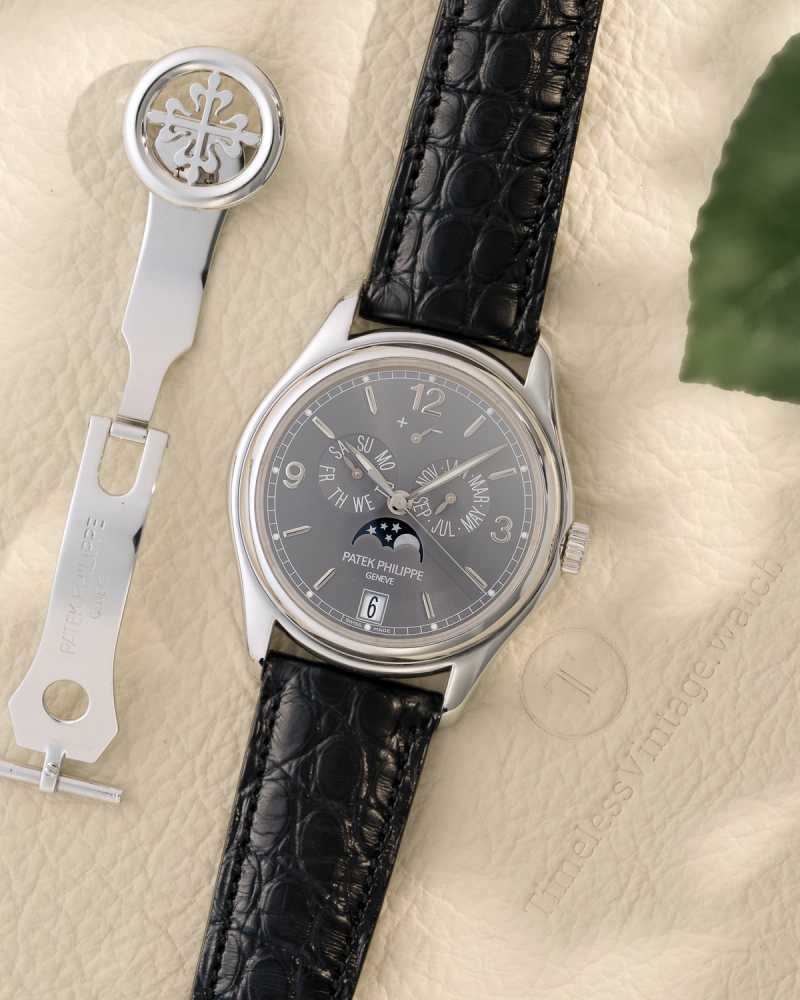 Featured image for Patek Philippe Annual Calendar 5146G Grey 2014 with original box and papers