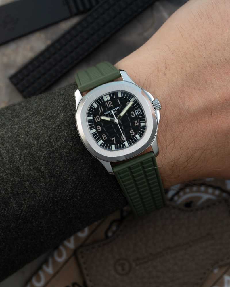 Wrist shot image for Patek Philippe Aquanaut 5066 Black 2006 with original box and papers 2