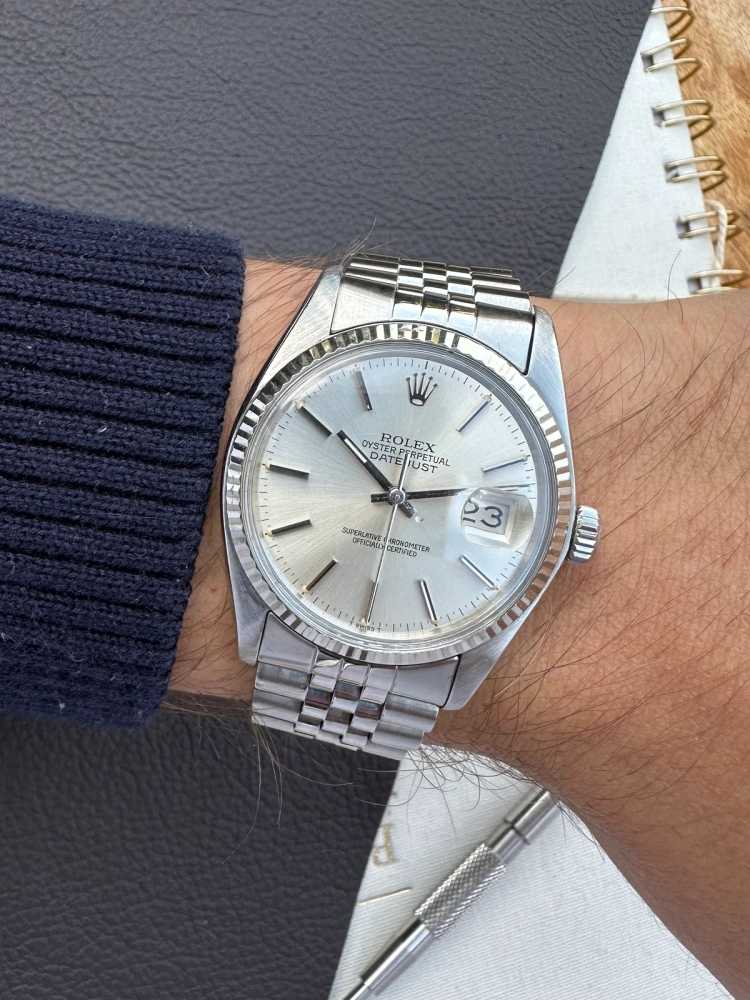Wrist image for Rolex Datejust 16014 Silver 1978 