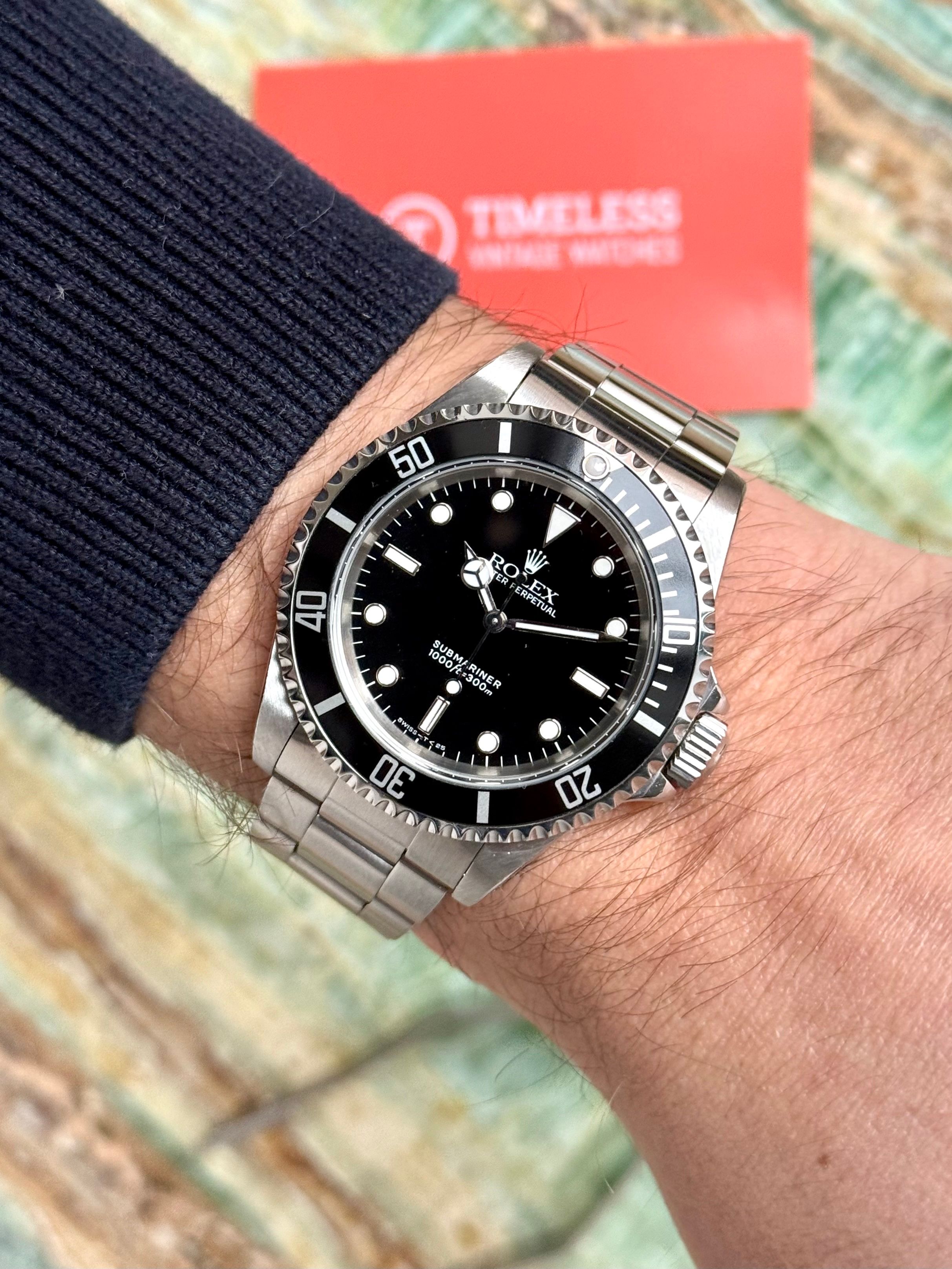 ROLEX SUBMARINER ブレスレット コマ　モデル14060 Rolex Submariner 14060 Black 1993 3
