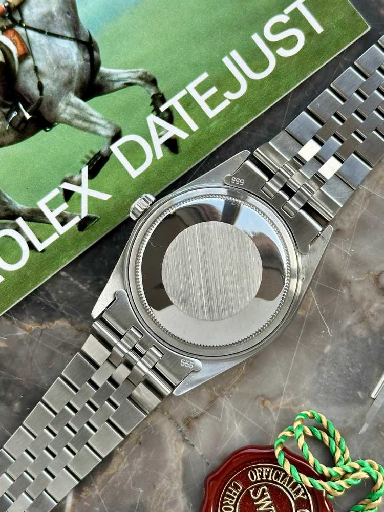 Image for Rolex Datejust "Linen" 16014 Silver Linen 1979 with original box and papers 2