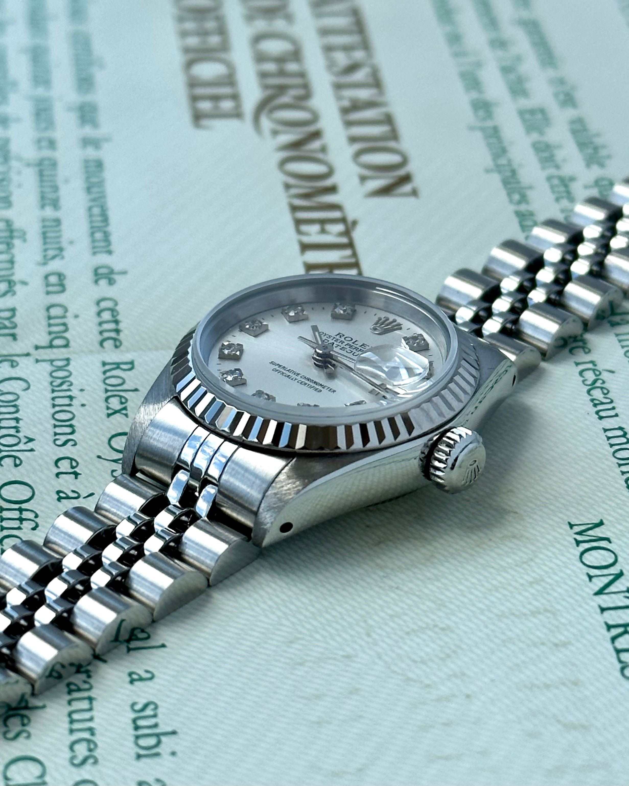 ROLEX DATEJUST 時計箱　付属品 ギャランティ付き 69174 ロレックスデイトジャスト レディース 腕時計 69174 ROLEX 中古