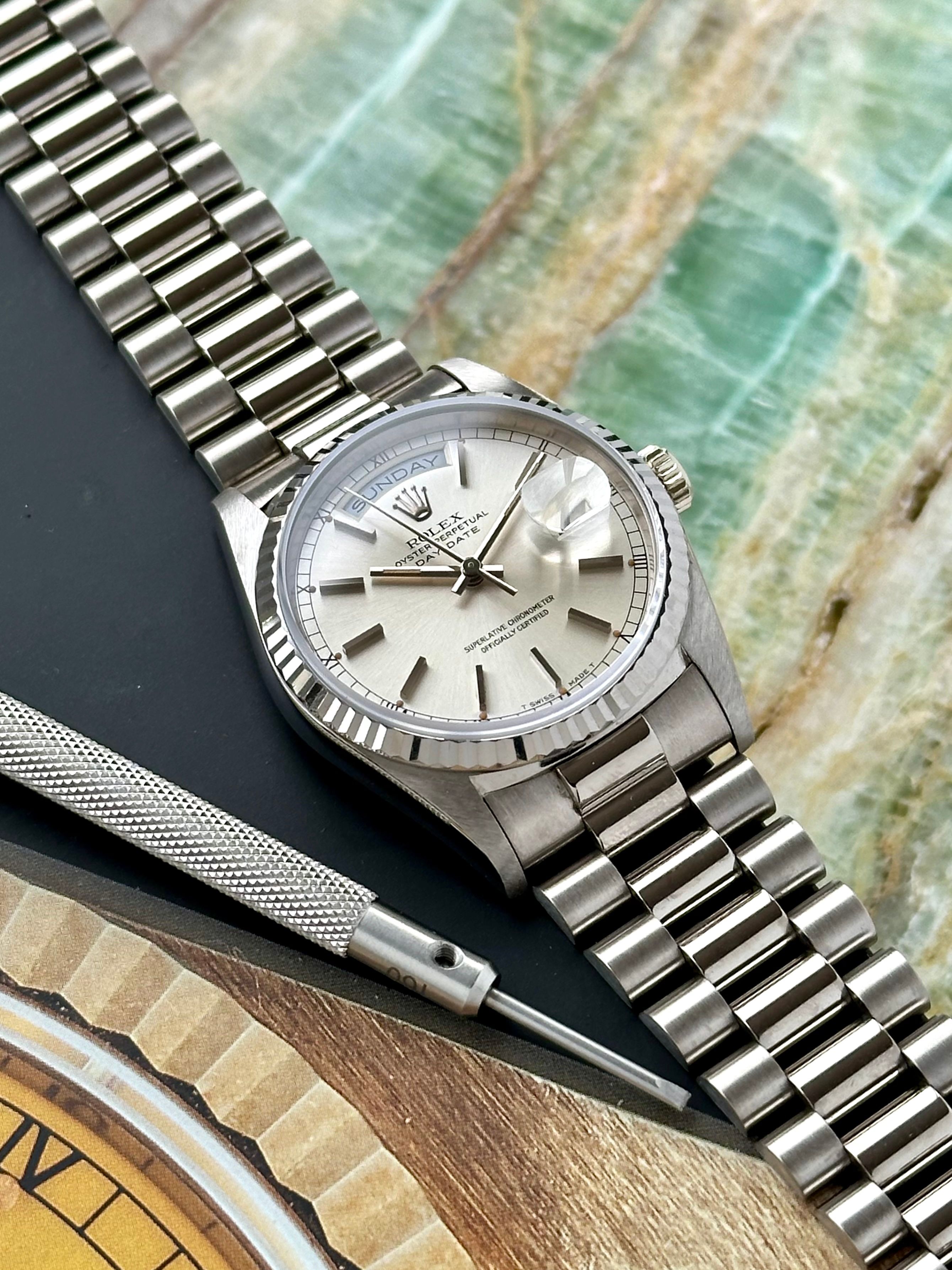 Rolex Day-Date 18239 Silver 1995 2