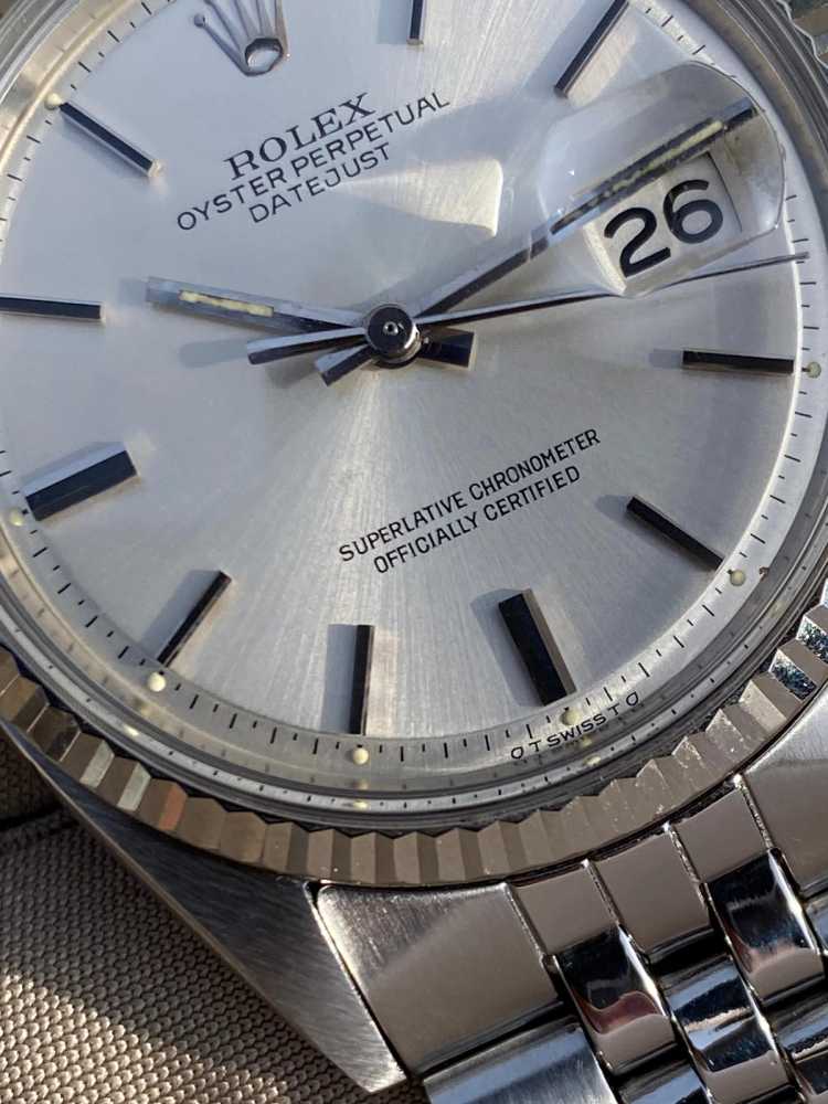 Detail image for Rolex Datejust 1601 Silver 1972 