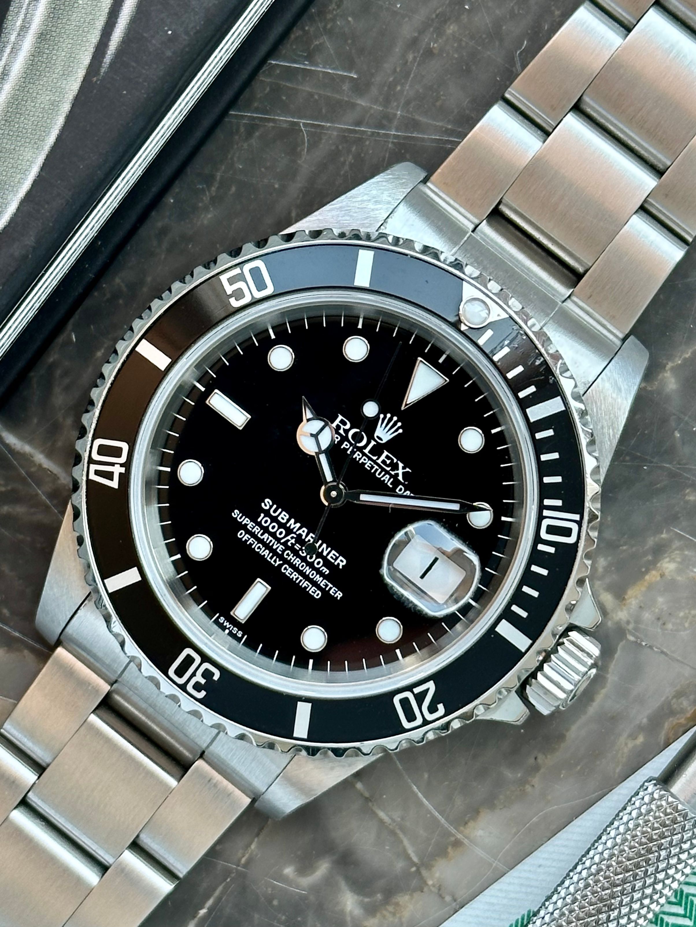 Submariner discount rolex negro