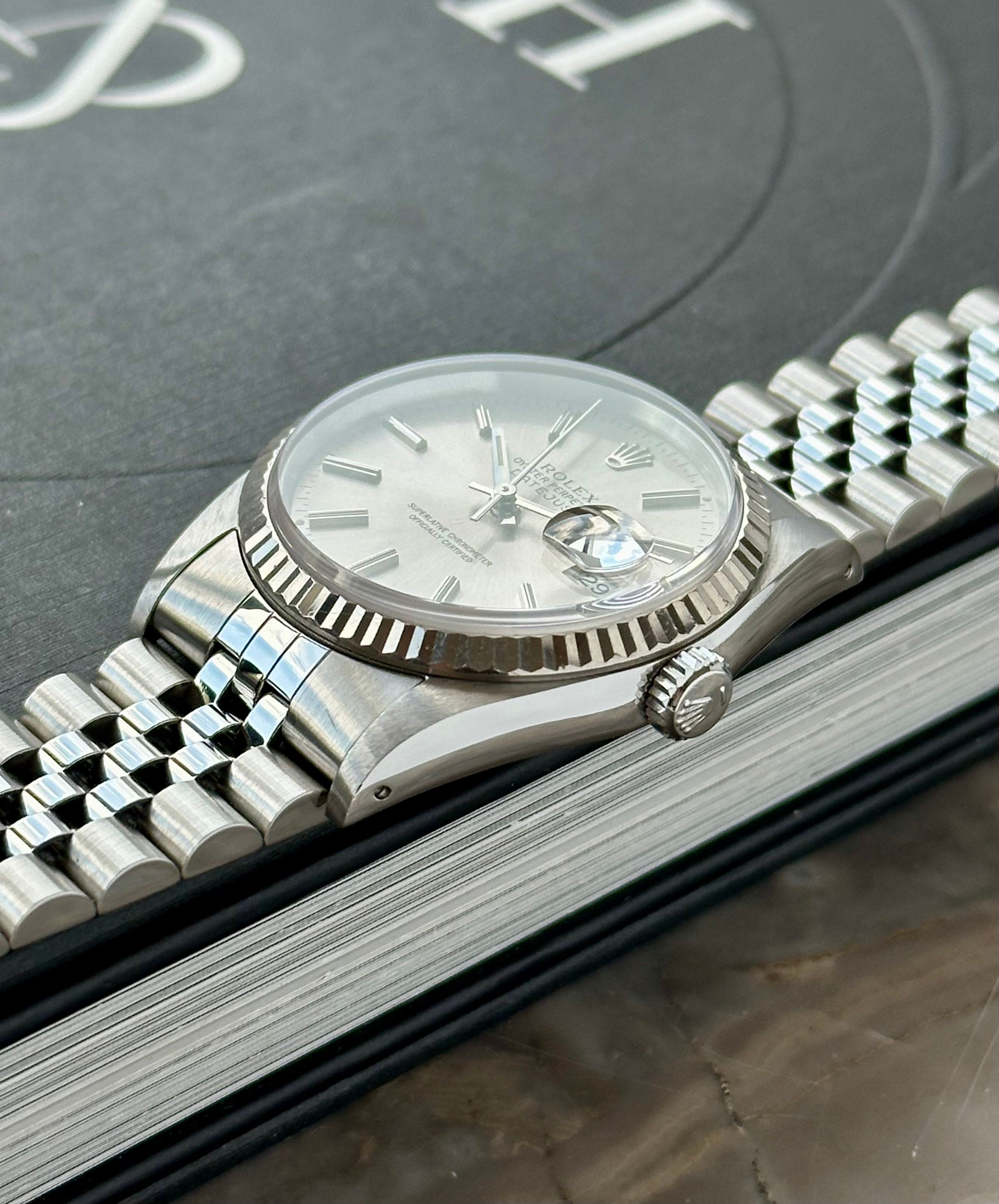 Rolex Datejust 16234 Silver 1991 with original box and papers 5