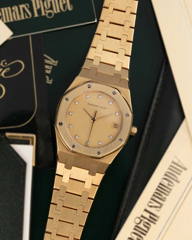 Featured image for Audemars Piguet Royal Oak "Diamond" 6040 477 Gold 1984 with original box and papers
