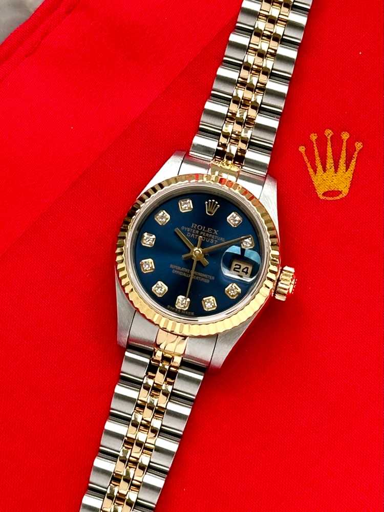Featured image for Rolex Lady-Datejust "Diamond" 79173 Blue 2000 