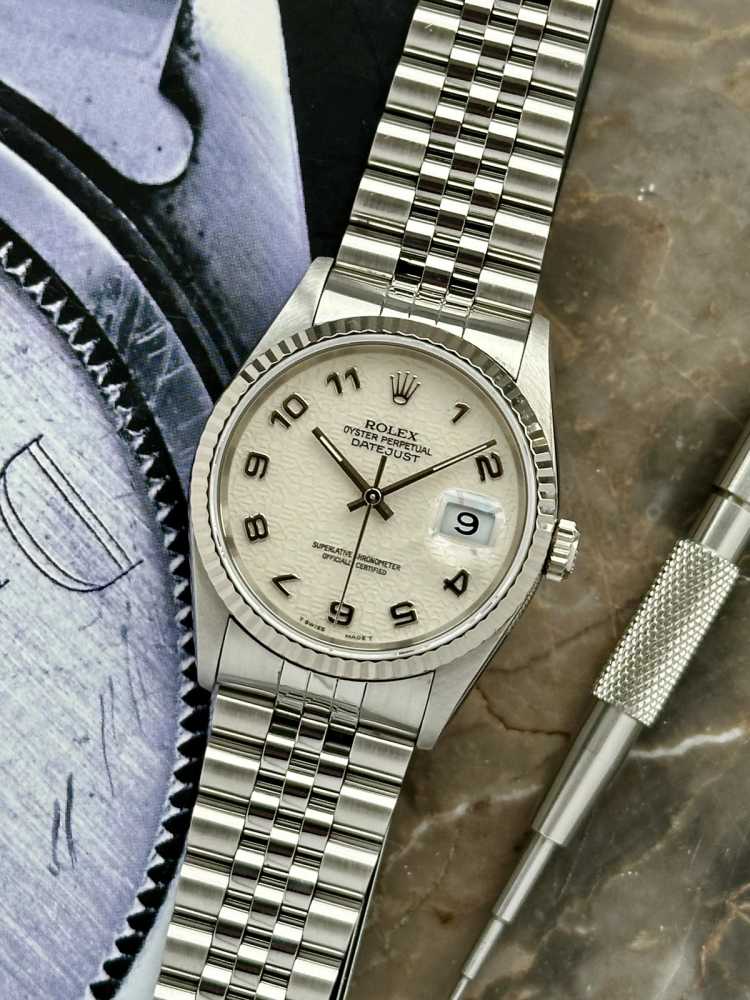 Featured image for Rolex Datejust 16234 White 1993 
