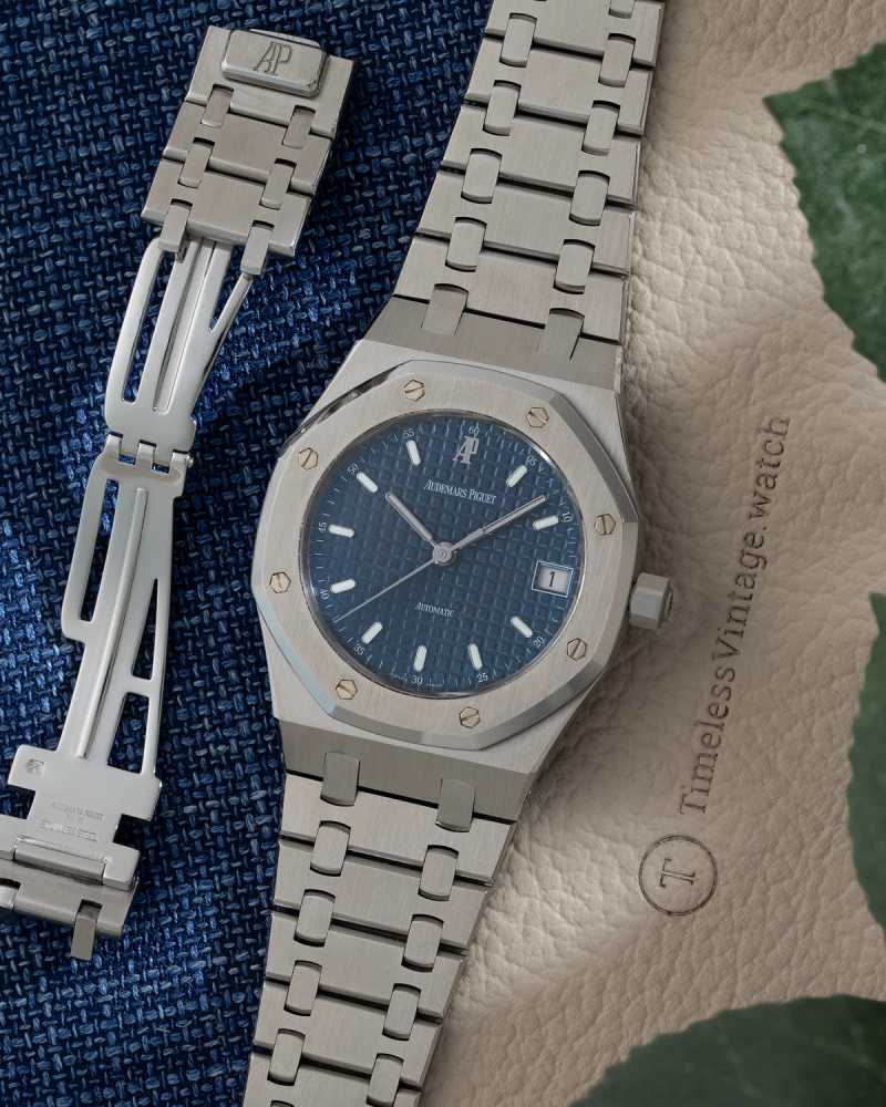 Featured image for Audemars Piguet Royal Oak "Cosmic Blue"  14790ST Blue 2006 with original box and papers