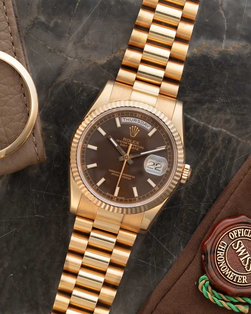 Featured image for Rolex Day-Date 118205 2001 with original box and papers