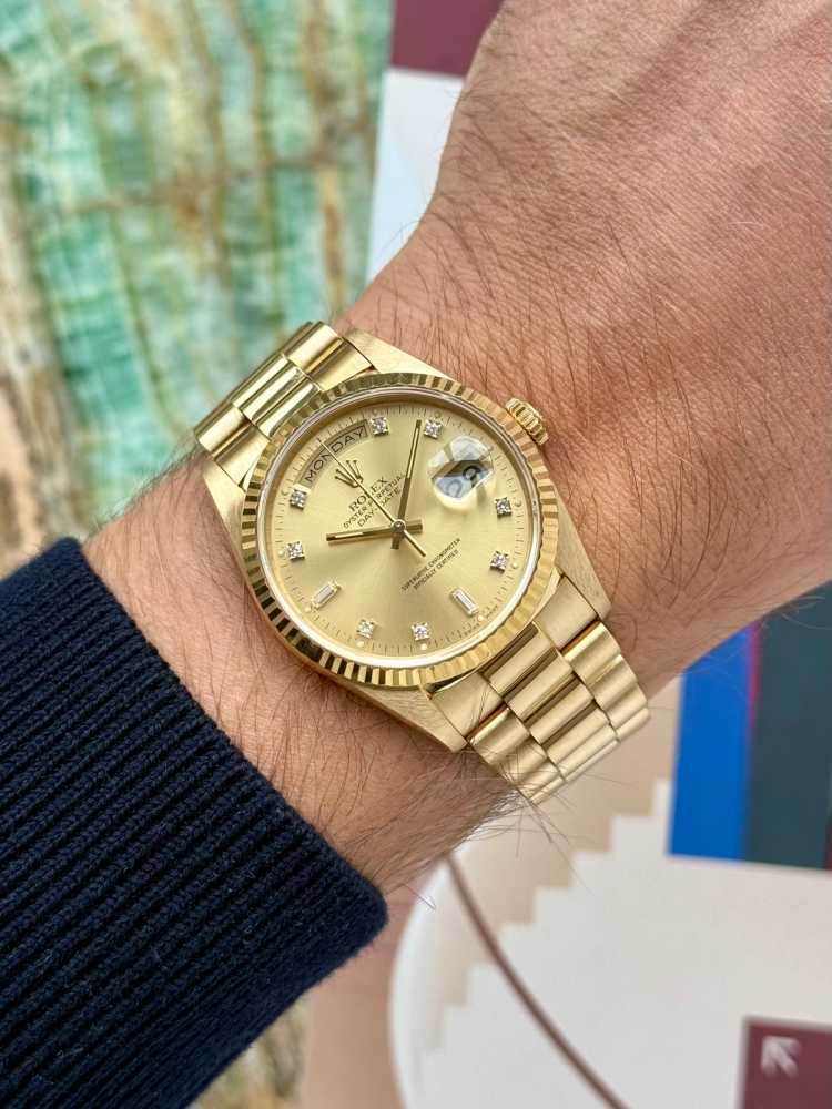 Image for Rolex Day-Date "Diamond" 18238 Gold 1989 