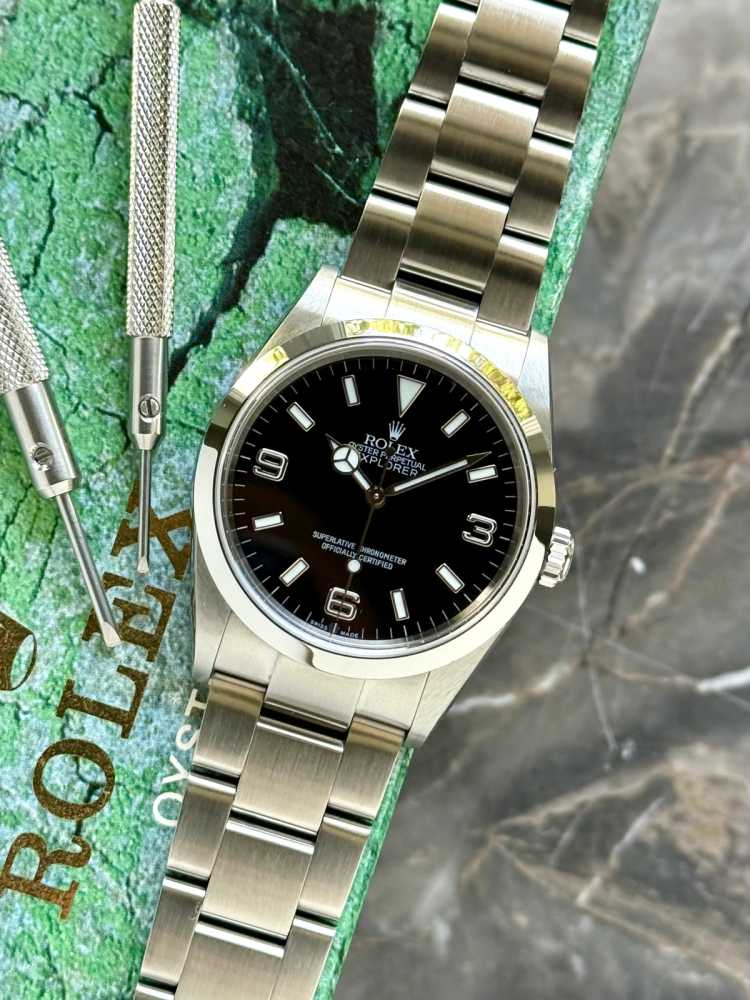 Featured image for Rolex Explorer 114270 Black 2004 with original box and papers 2