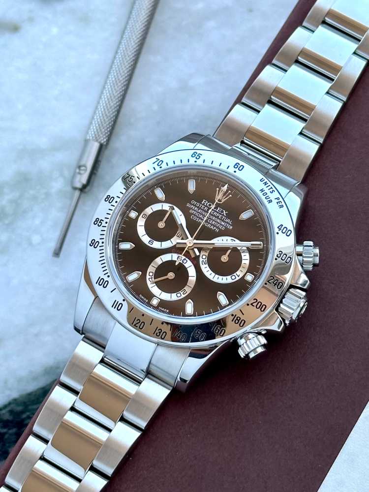 Image for Rolex Daytona 116520 Black 2015 with original box and papers