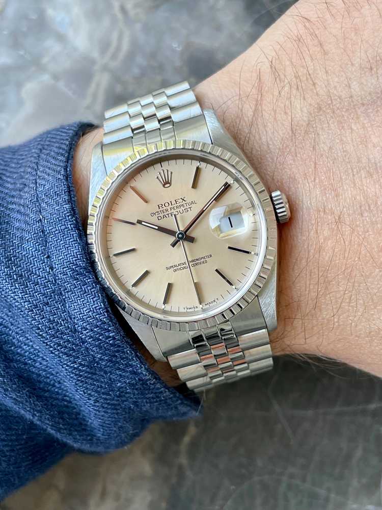 Rolex Datejust 16220 Tropical 1991 with box and papers