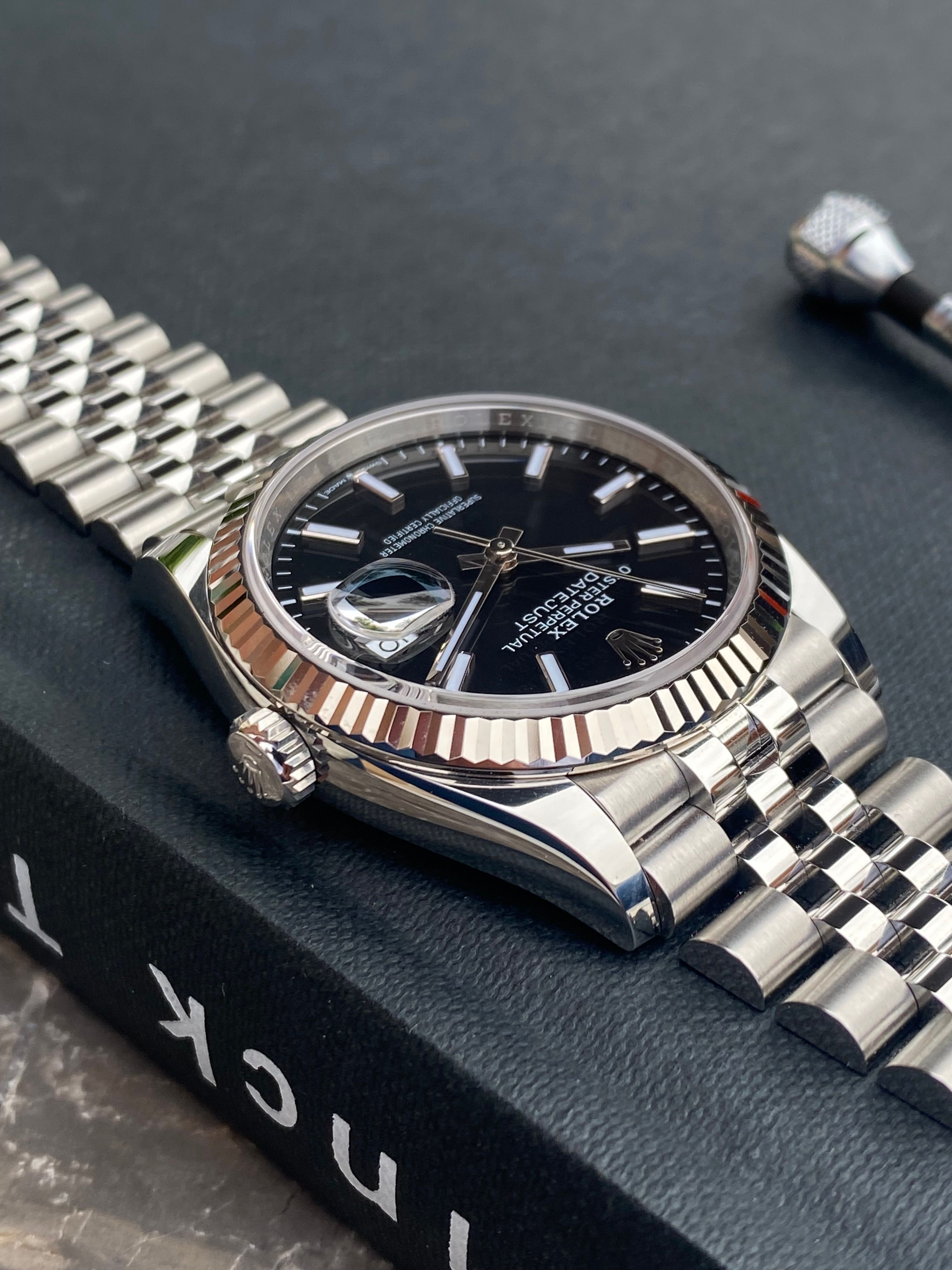 Rolex Datejust 126234 Black 2021 with original box and papers