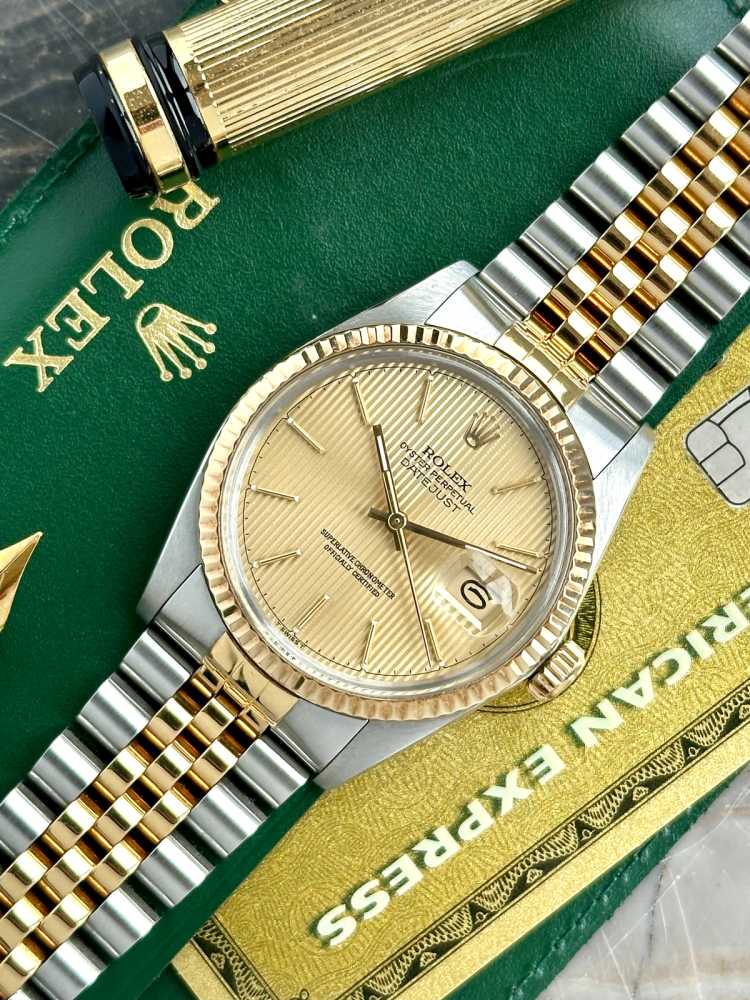 Image for Rolex Datejust "Tapestry" 16013 Gold 1982 