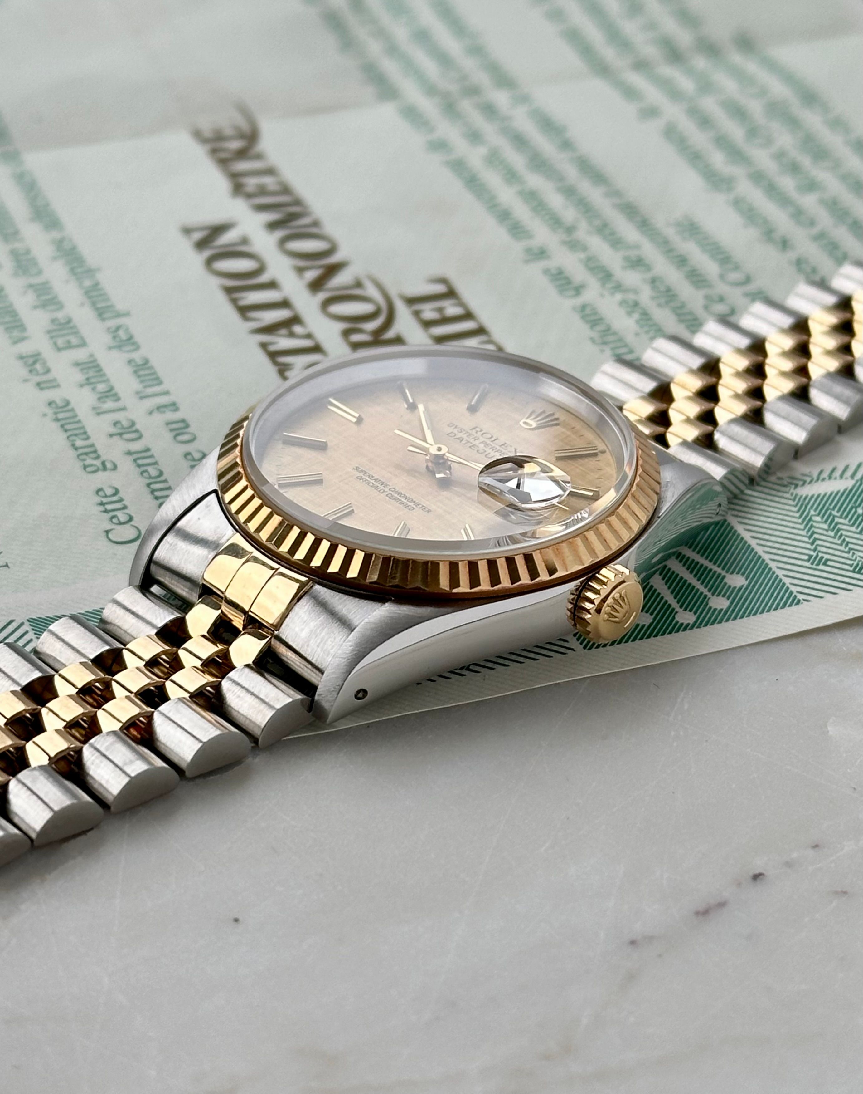 Rolex datejust store 16233 two tone