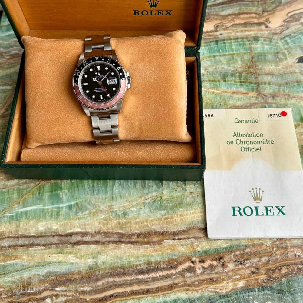 Image for Rolex GMT-Master II "Coke" 16710 Black 2001 with original box and papers 2