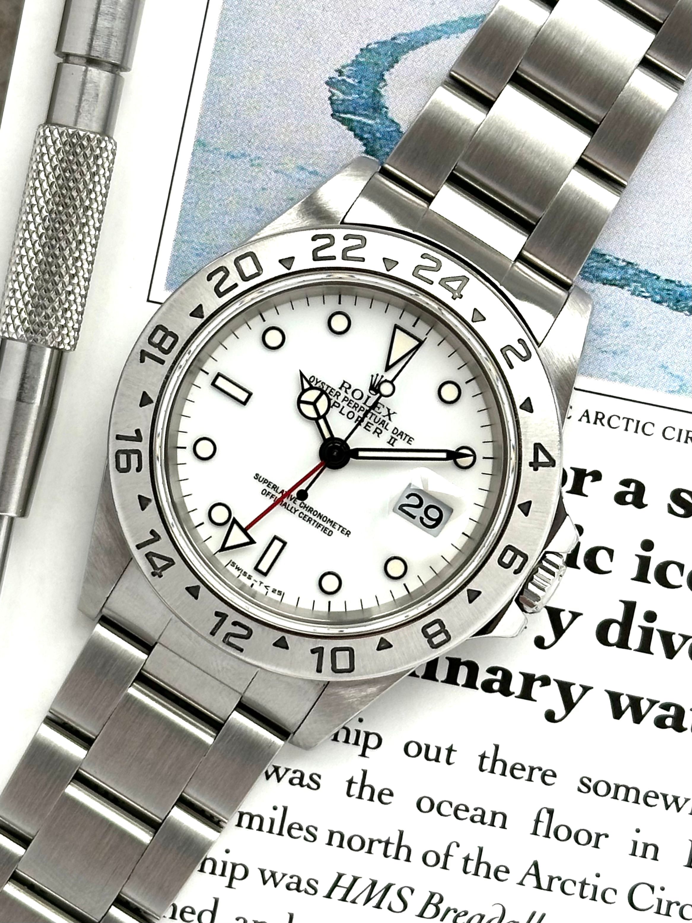 Rolex Explorer 2 16570 White 1997