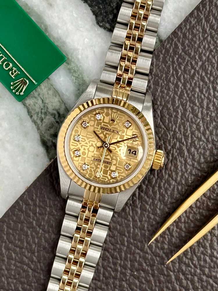 Featured image for Rolex Lady-Datejust "Diamond" 79173G Gold 2002 with original box and papers 2