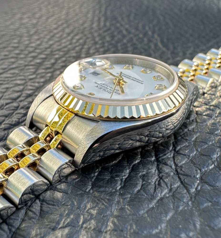 Image for Rolex Lady-Datejust "Diamond" 79173G White 2002 with original box and papers