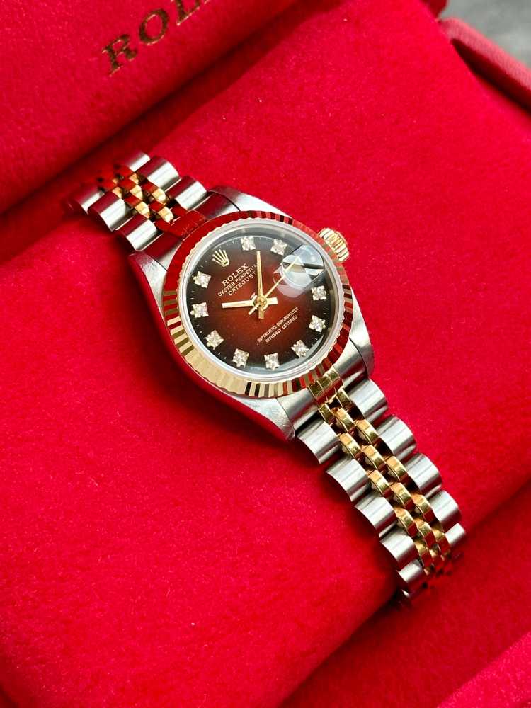 Detail image for Rolex Lady-Datejust "Diamond" 69173G  1993 with original box and papers