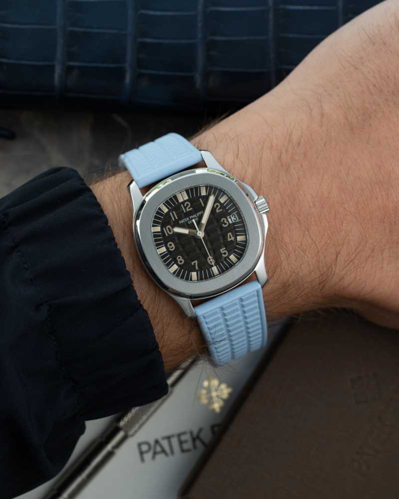 Wrist shot image for Patek Philippe Aquanaut 5066 Black 2000 with original box and papers 3