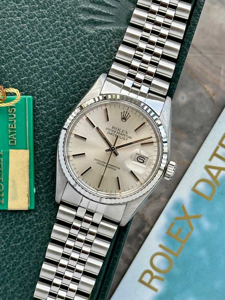 Featured image for Rolex Datejust 16014 Silver 1979 with original box and papers
