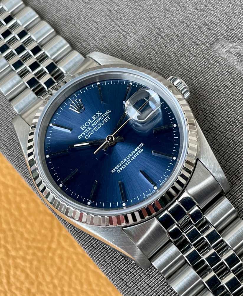 Image for Rolex Datejust 16234 Blue 1990 with original box 2