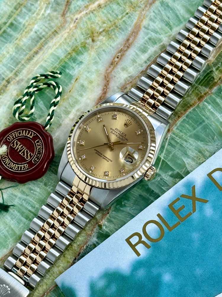 Image for Rolex Datejust "Diamond" 16233 Gold 1988 with original box and papers