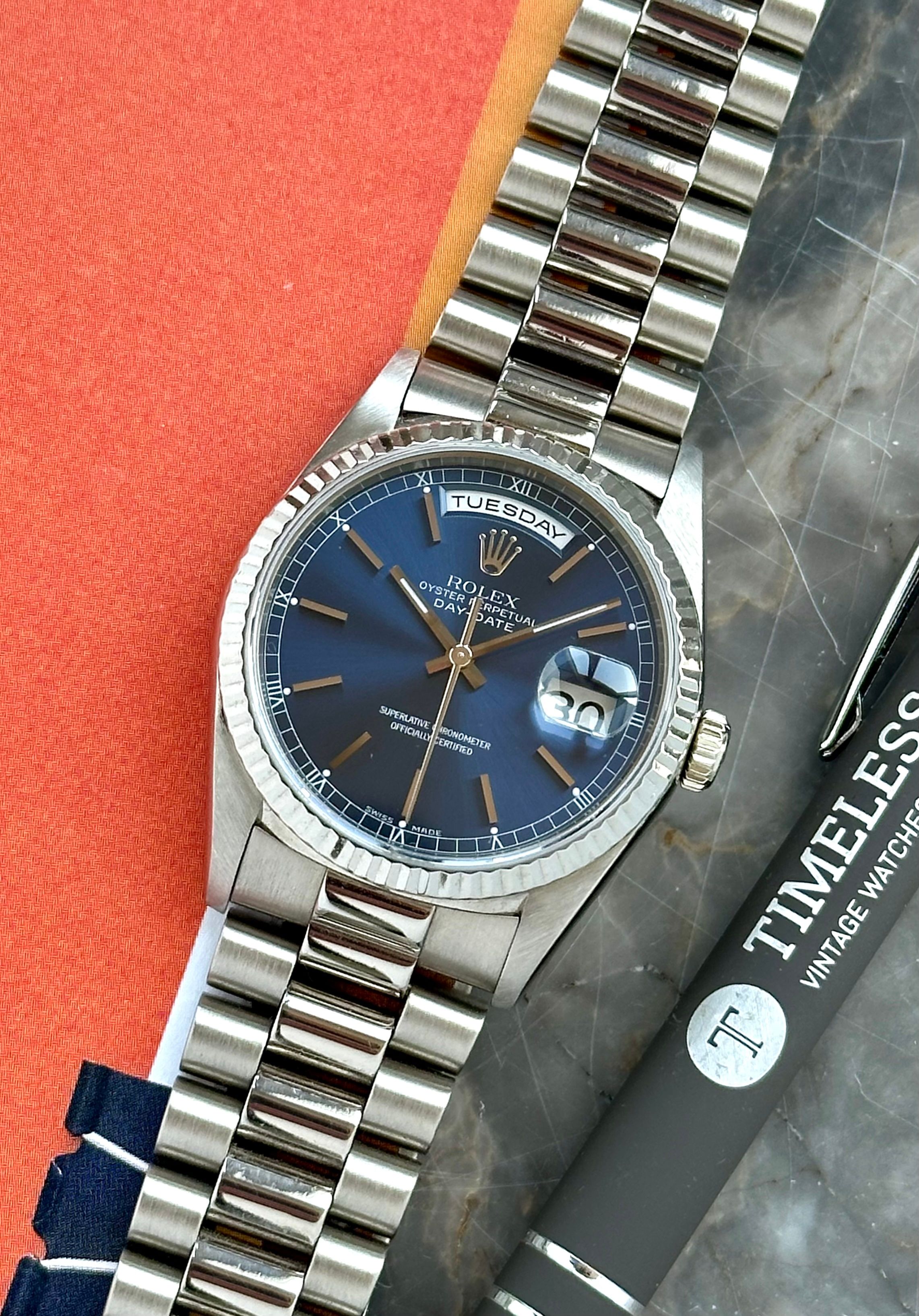 Rolex Day-Date 18239 Blue 1991
